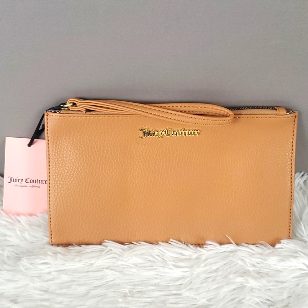 Juicy Couture Desert Camel Parker Wristlet, New